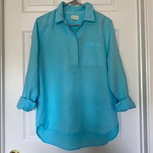 Blue lightweight Lucy & Laurel pullover. Size L.
